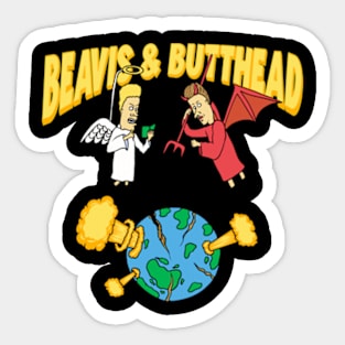 Beavis And Butthead Angel Sticker